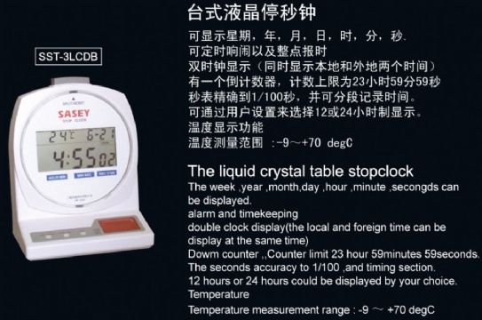 點(diǎn)擊查看詳細(xì)信息<br>標(biāo)題：SST-3LCDB臺式液晶停秒鐘 閱讀次數(shù)：2188